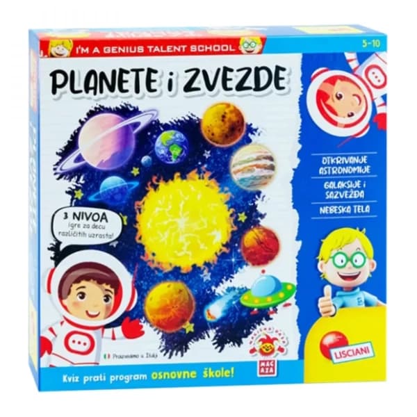 Edukativni set Mali genije planete i zvezde LISCIANI 0
