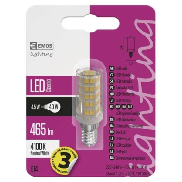 EMOS LED sijalica E14 4,5W Classic Jc A++ NW ZQ9141 0