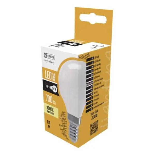 EMOS LED sijalica E14 4W Basic mini globe WW ZL3904 0