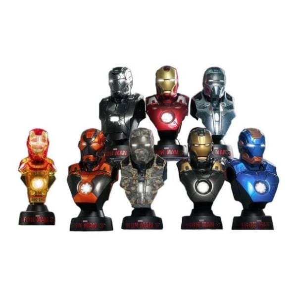 Figura Iron Man 3 busts deluxe set series 2 SIDESHOW TOYS 8kom 0