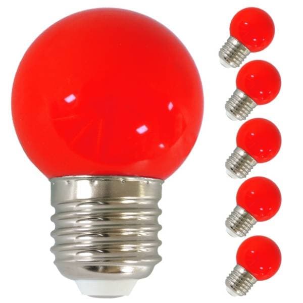 FOREVER LIGHT set crvenih LED sijalica E27 2W 5kom 0