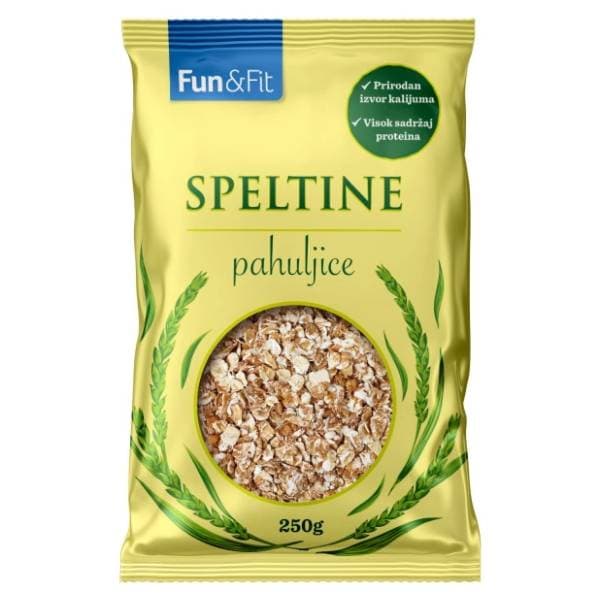 FUN&FIT speltine pahuljice 500g 0