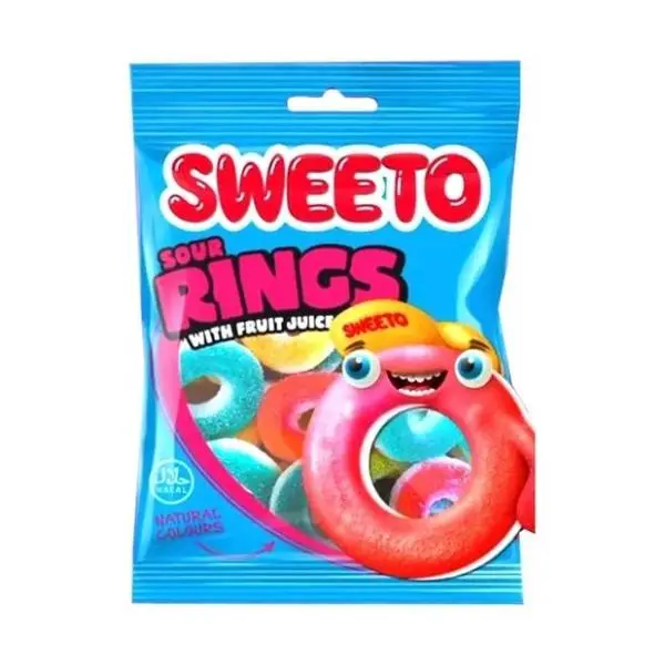 Gumene bombone SWEETO prstenovi 80g 0