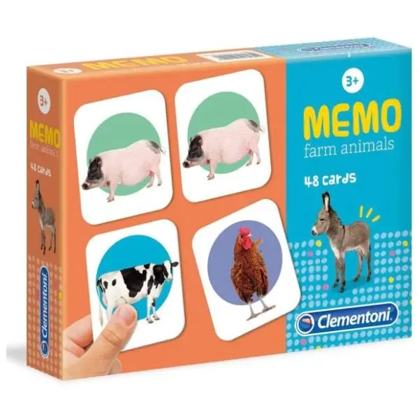 Igra memorije Životinje sa farme CLEMENTONI 0