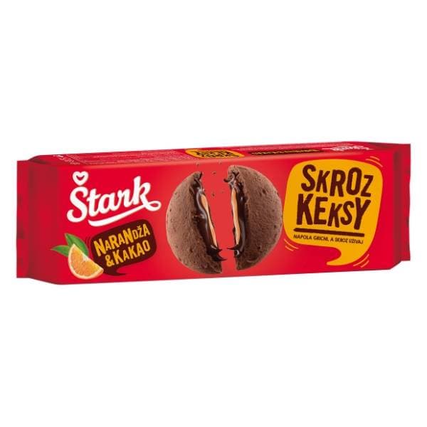 Keks ŠTARK skroz keksy kakao narandža 135g 0
