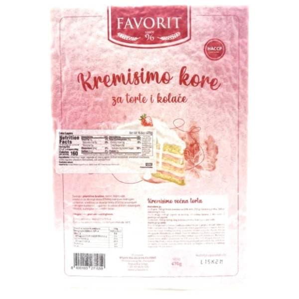 Kore FAVORIT Kremisimo 470g 0