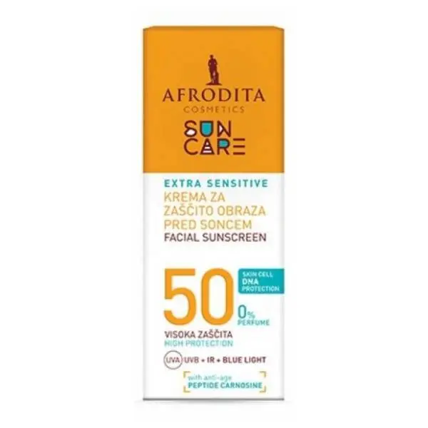 Krema za sunčanje AFRODITA Sensitiv SPF50+ 75ml 0