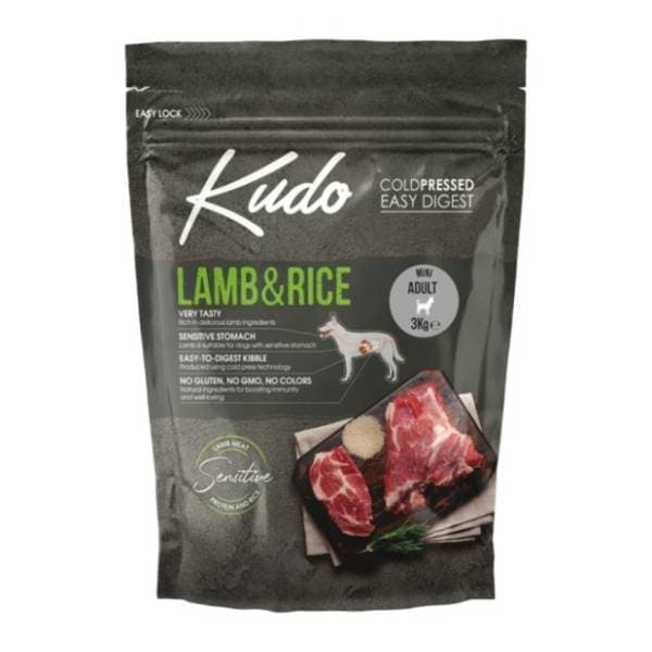 KUDO Mini adult jagnjetina i pirinač 3kg 0