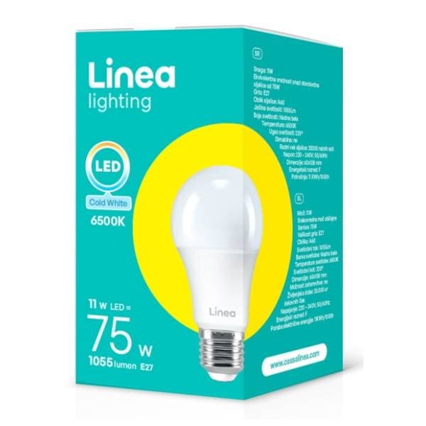 LINEA LED sijalica E27 11W (75W) A60 6500K 0
