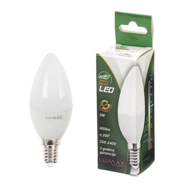 LUMAX LED sijalica E14 5W (30-40W) Eco 3000K 0