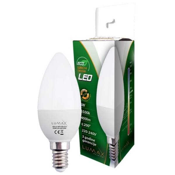 LUMAX LED sijalica E14 5W Eco 6500K 0