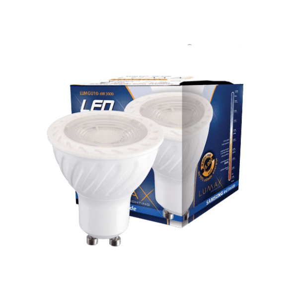 LUMAX LED sijalica GU10 6W 3000K 0