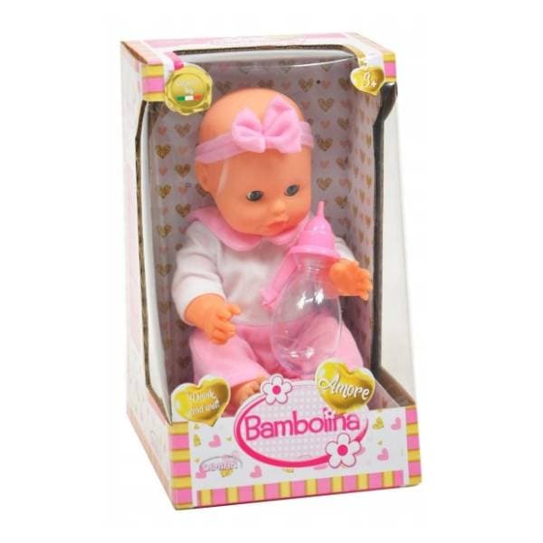 Lutka beba bočica i noša 33cm Bambolina amore DIMIAN 0