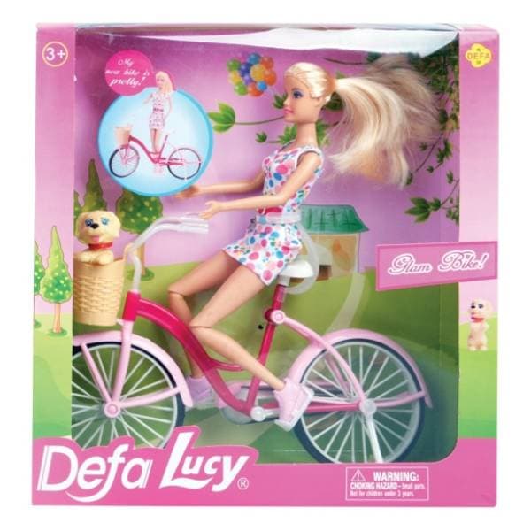 Lutka na bicikli sa ljubimcem DEFA LUCY 0
