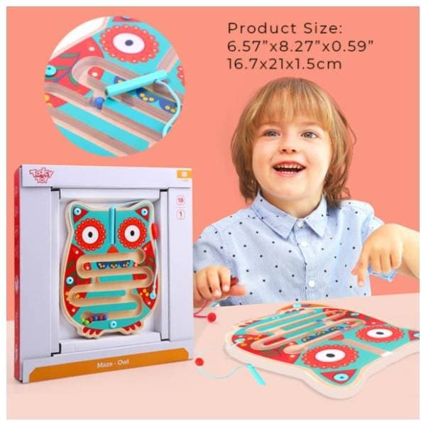 Magnetni lavirint Sova TOOKY TOY 1