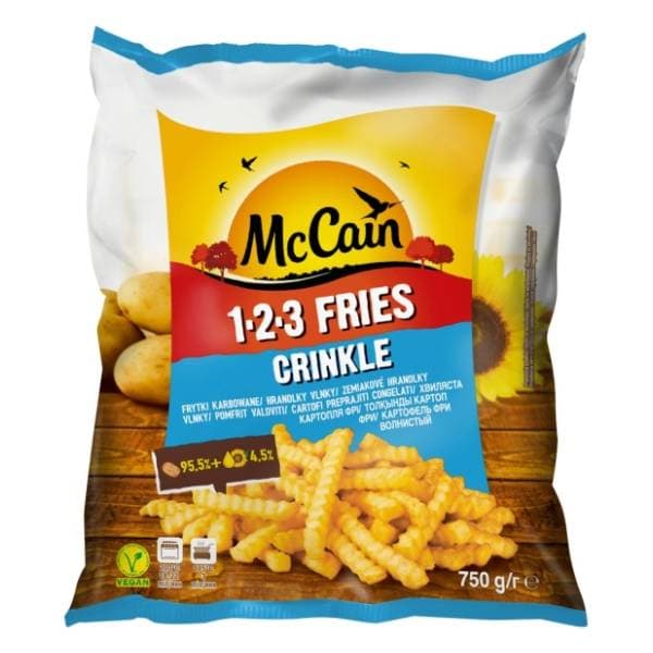 McCAIN pomfrit Fries crinkle 750g 0