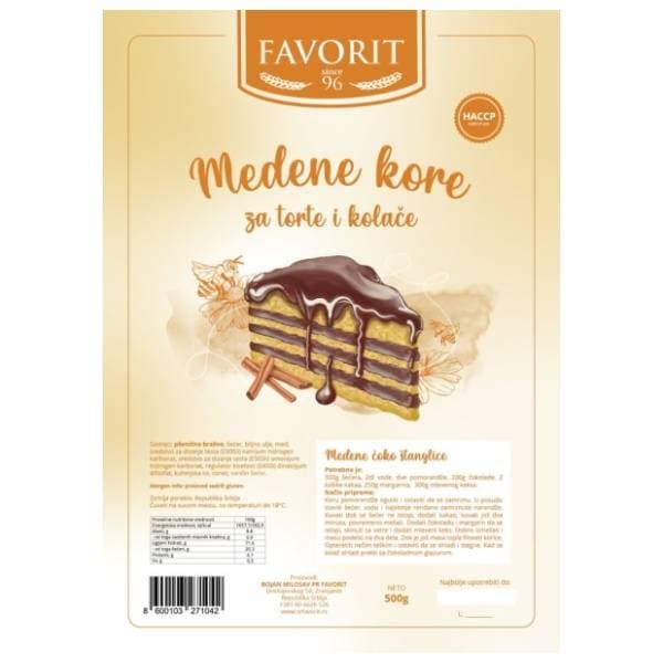 Medene kore FAVORIT 470g 0
