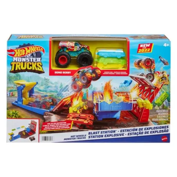 Monster truck set sa ispaljivačem HOT WHEELS 0