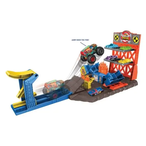 Monster truck set sa ispaljivačem HOT WHEELS 2