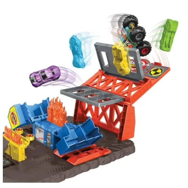 Monster truck set sa ispaljivačem HOT WHEELS 4