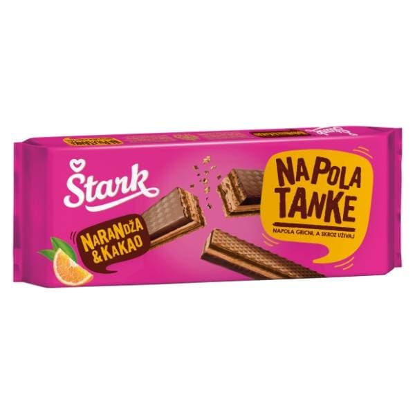 Napolitanke ŠTARK Na pola tanke narandža 130g 0