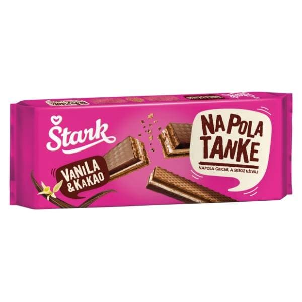 Napolitanke ŠTARK Na pola tanke vanila 130g 0