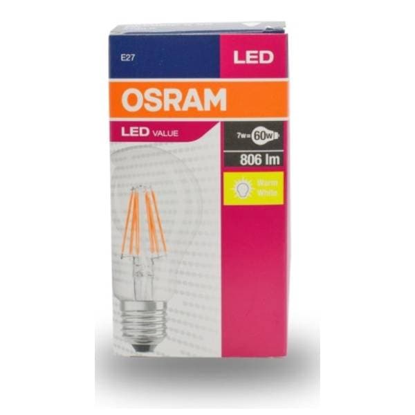 OSRAM LED filament sijalica toplo bela E27 7W 0