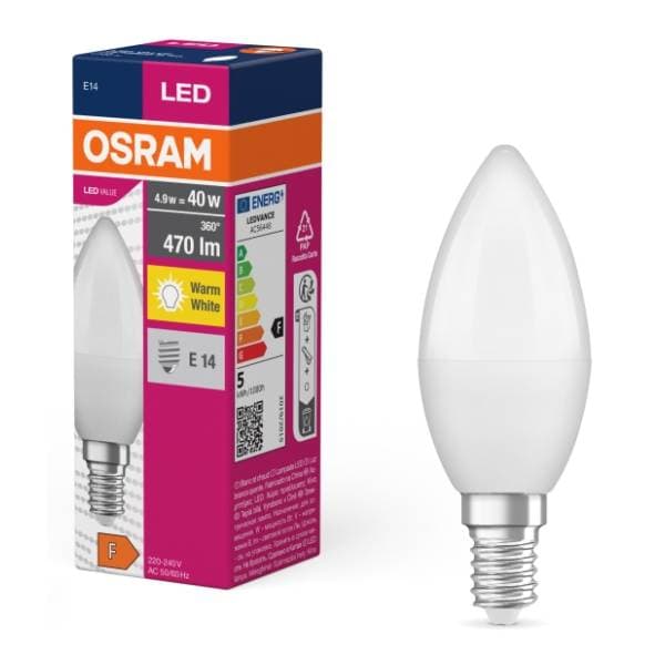 OSRAM LED sijalica sveća E14 7W (60W) 2700K 0