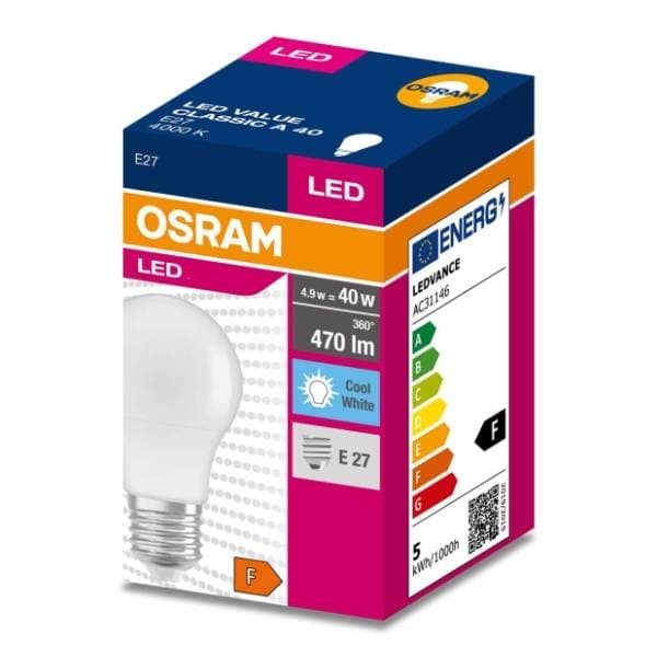 OSRAM LED sijalica E27 5,5W 4000K 0