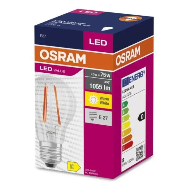 OSRAM LED sijalica E27 7,5W (75W) 2700K 0
