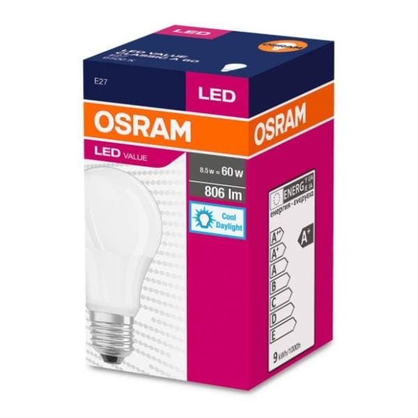 OSRAM LED sijalica E27 8,5W (60W) 6500K 0