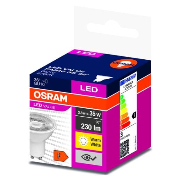 OSRAM LED sijalica GU10 2,8W (35W) 2700K 0