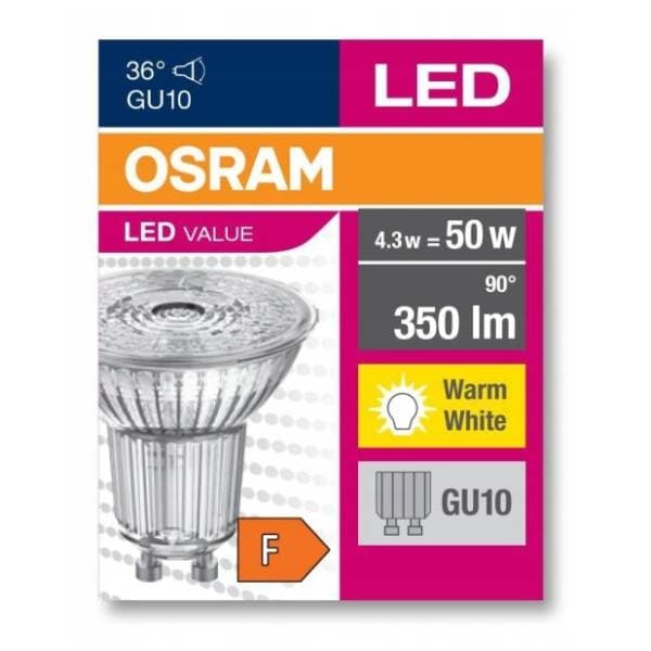 OSRAM LED sijalica GU10 4,3W 3000K 0