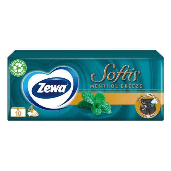 Papirne maramice ZEWA softis menthol 4sloja 10kom 0