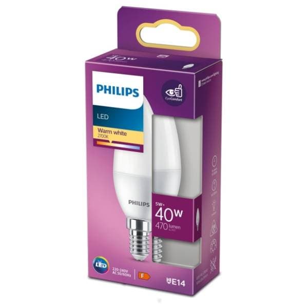 PHILIPS LED sijalica E14 5W (40W) B35 1PF/12 0