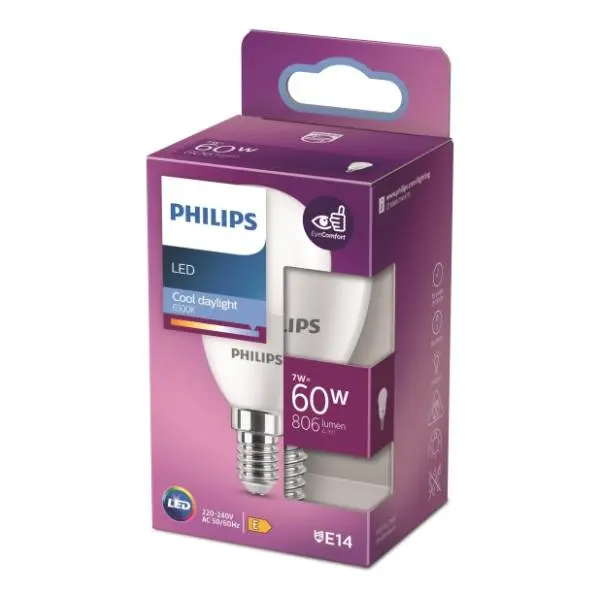 PHILIPS LED sijalica E14 7W (60W) P48 WW FR ND 1PF/10 0