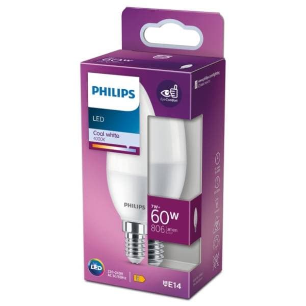 PHILIPS LED sijalica E14 7W (60W) B38 CW FR ND 1PF/12 0