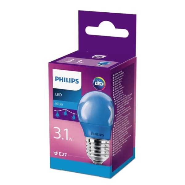 PHILIPS LED sijalica E27 3,1W (25W) P45 PS629 plava 1
