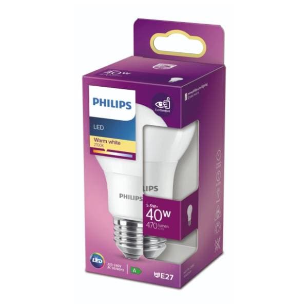 PHILIPS LED sijalica E27 5,5W (40W) A60 WW MAT ND PS744 0