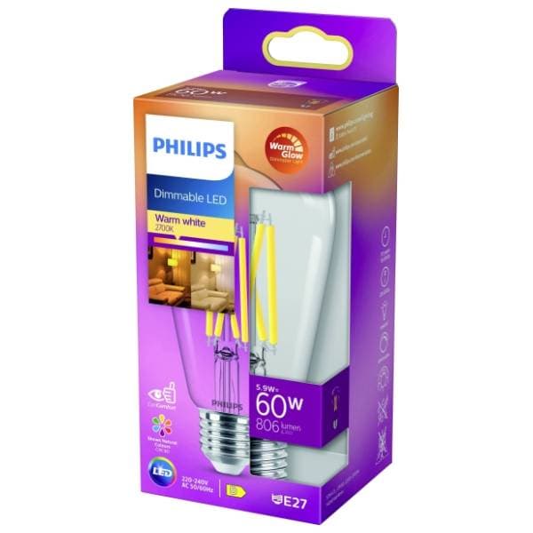 PHILIPS LED sijalica E27 5.9W (60W) CL WGD90 SRT4 0