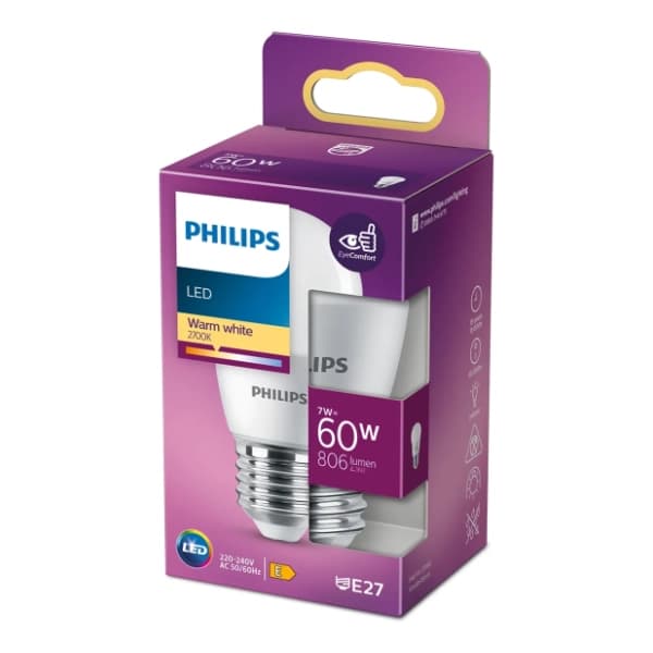 PHILIPS LED sijalica E27 7W (60W) WW FR ND 1PF/10 0