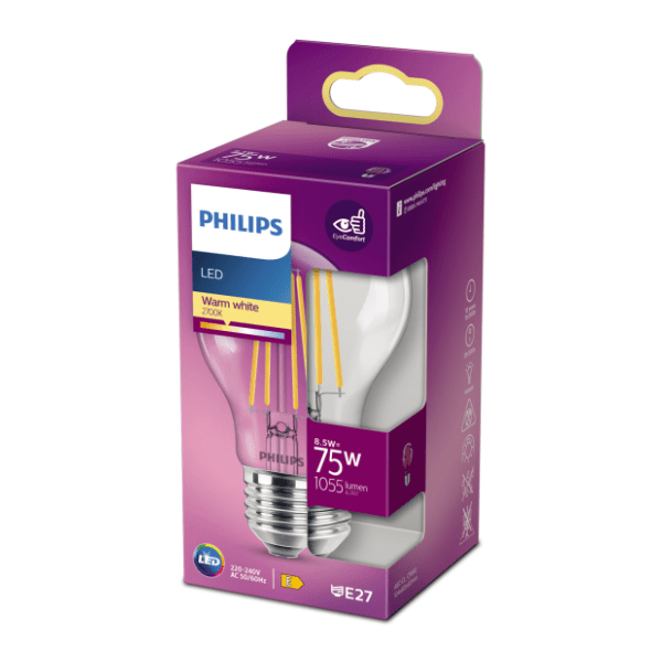 PHILIPS LED sijalica E27 8,5W (75W) Filament A67 1