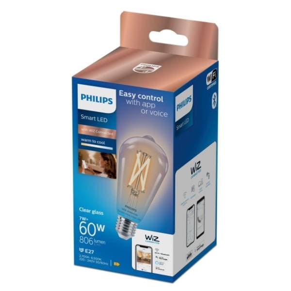 PHILIPS LED smart sijalica E27 7W PHI WFB ST64 CL 1PF/6 0