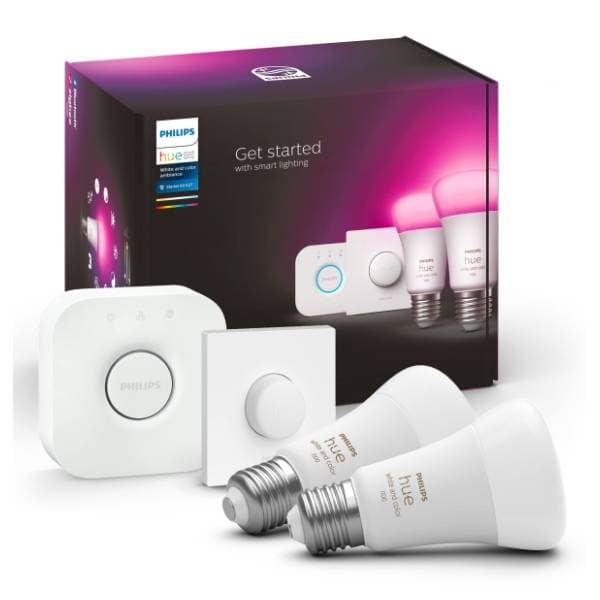 PHILIPS LED set smart sijalica E27 9W A60 HUE 2kom i prekidač 0
