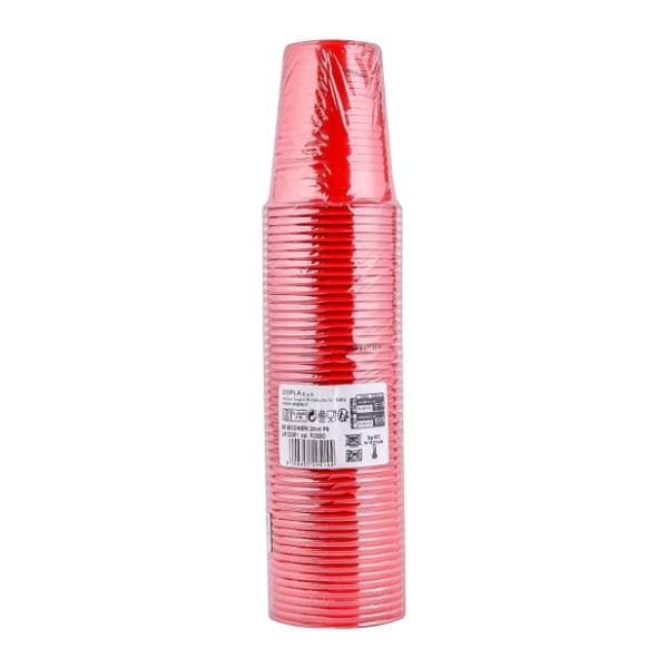 Plastične čaše DOPLA 200ml 50kom crvene 0