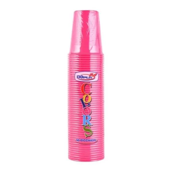Plastične čaše DOPLA 200ml 50kom pink 0