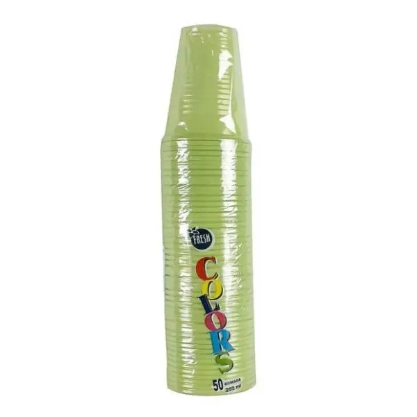 Plastične čaše FRESH 200ml 50kom zelene 0