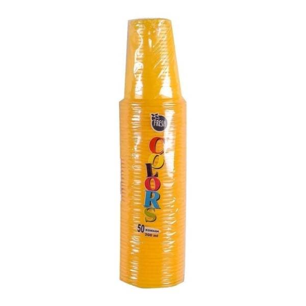 Plastične čaše FRESH žute 200ml 50kom 0
