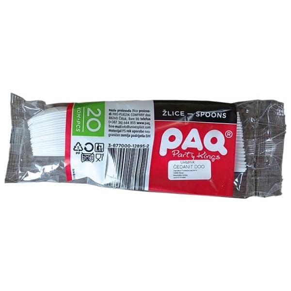 Plastične kašike PAQ 20kom bele 0
