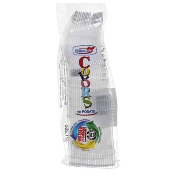 Plastične kašike Transparent DOPLA 20kom 0
